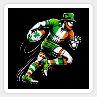 Leprechaun League: Irish Rugby Champion St. Paddy's Shirt Magnet
